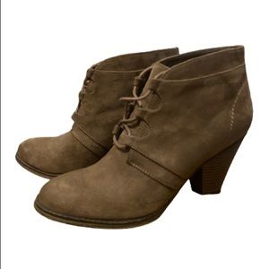 Mia Fianna Lace-Up Heeled Booties